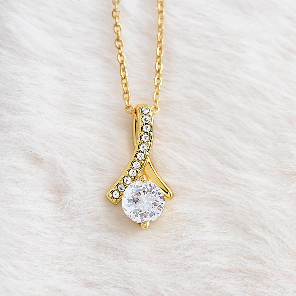 Gold finish neckless with zircon