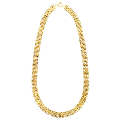 Panther Link Necklace in 14K Yellow Gold (9.60 mm)