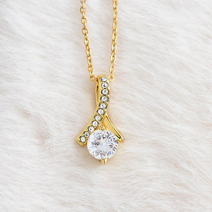Gold finish neckless with zircon