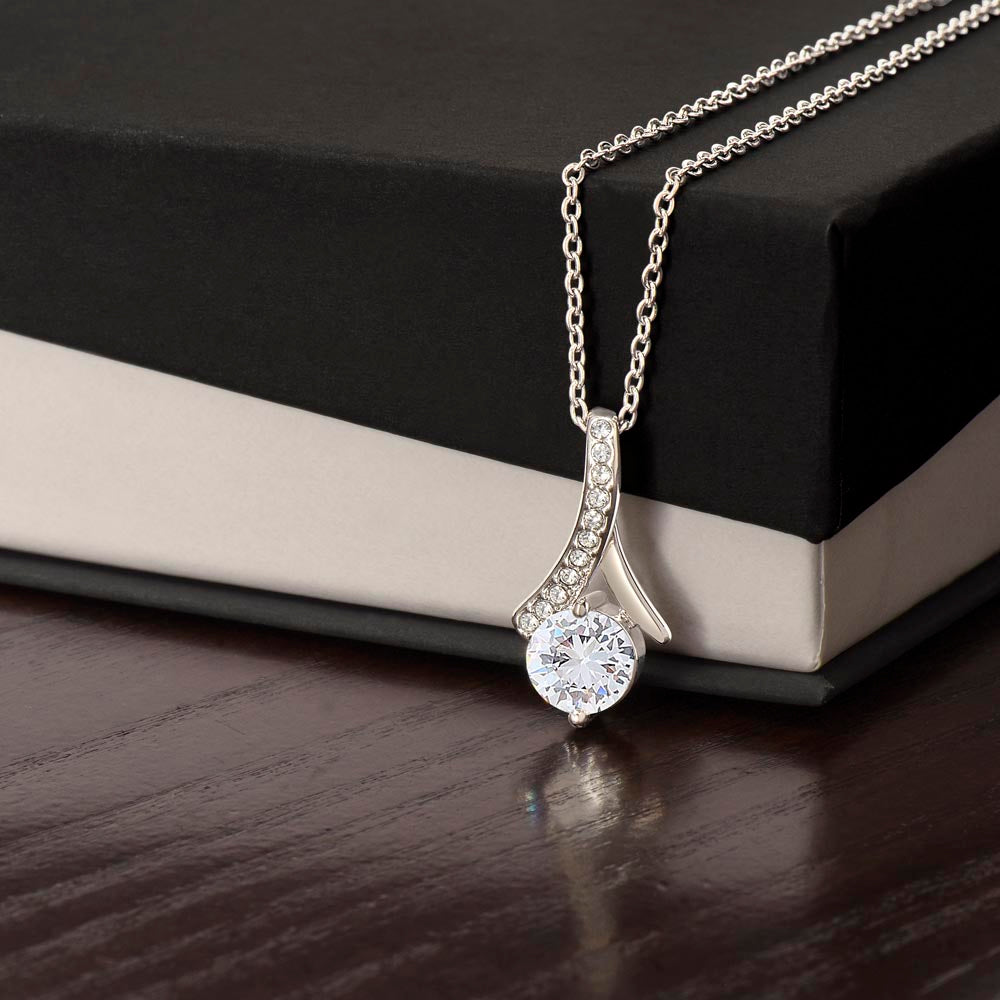 Gold finish neckless with zircon